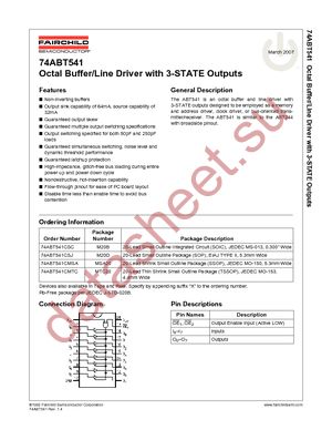 74ABT541CMTC datasheet  